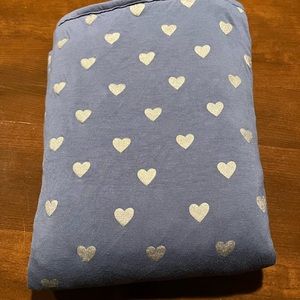 Kyte Baby Silver Hearts Toddler Blanket
